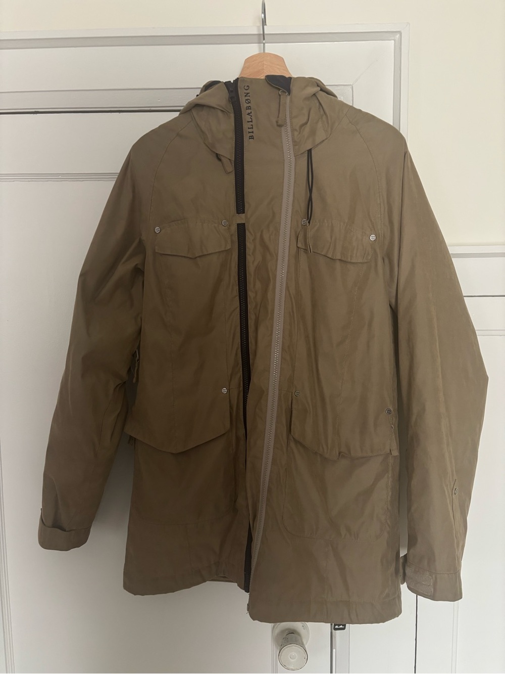 Billabong Women’s  Hooded Field Jacket - Khaki Green